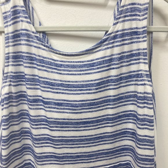 Talbots blue white striped nautical maxi dress XL - Picture 6 of 10